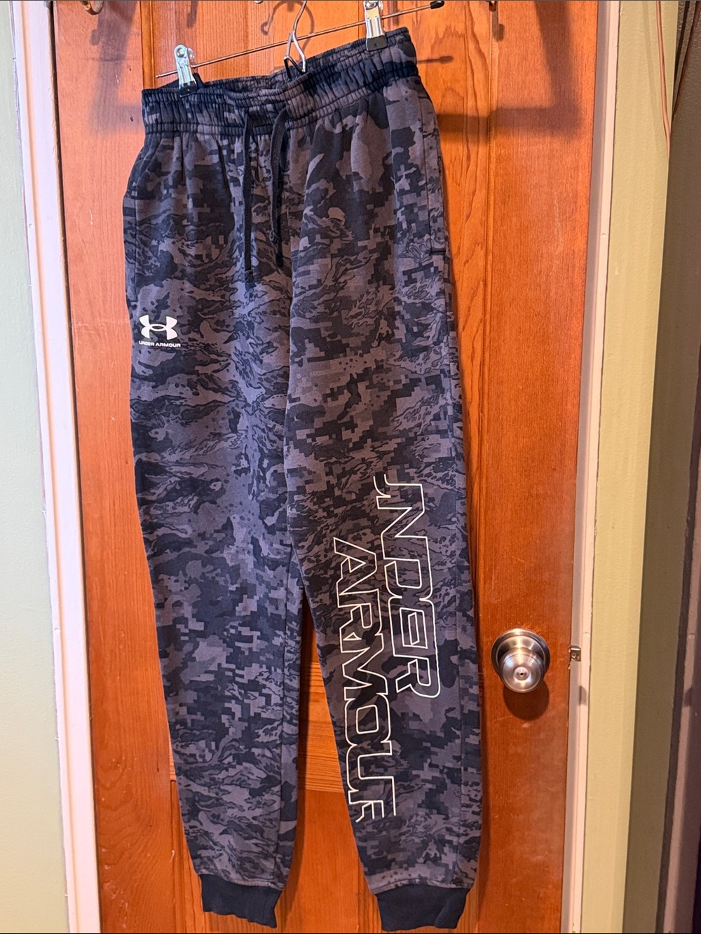 Under Armour Black & Charcoal Camo Jogger Sweatpants